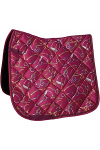 2022 HKM Allure Saddle Cloth 13227 - Cranberry